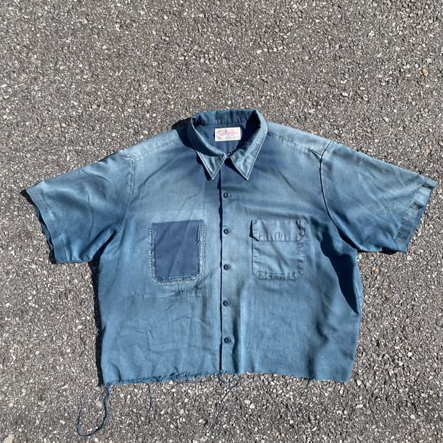 Vintage dickies diamond 워크 셔츠