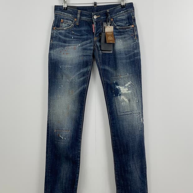 디스퀘어드2 [Dsquared2] 페인트 스팟 슬림진