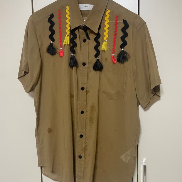 Toga 토가 비릴리스 웨스턴 태슬 장식 반팔 셔츠 46