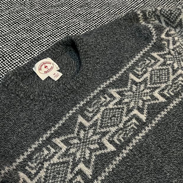 브룩스브라더스 페어아일 울 니트 스웨터