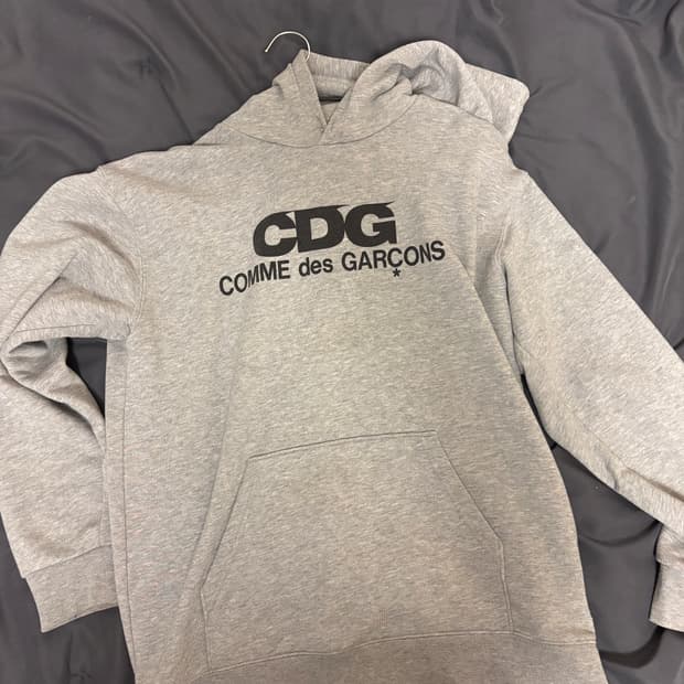 XXL) CDG 후드티 그레이