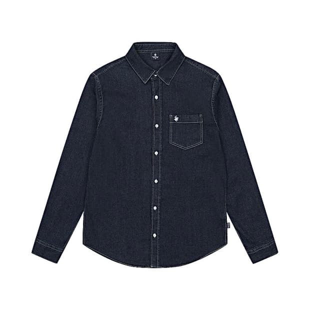 (새상품 택포가격) 비버리힐스폴로클럽 데님셔츠 진청 105