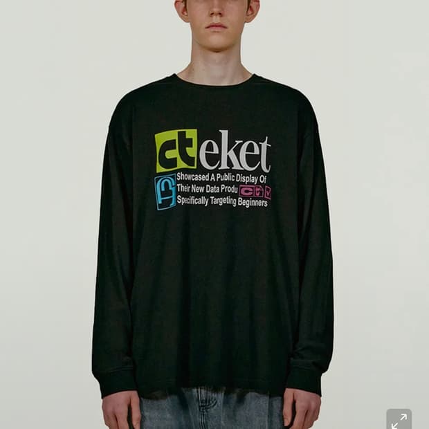 테켓 Plan L/S Tee 롱슬리브 블랙 L