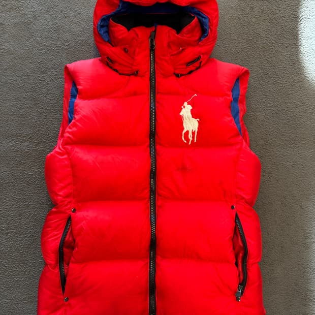 폴로 랄프로렌 빅포니 다운 패딩조끼 처분 