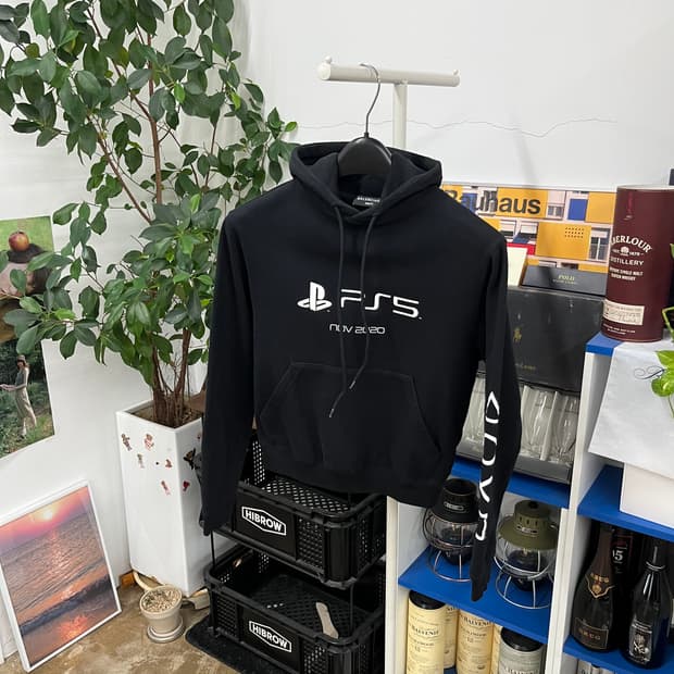 발렌시아가 x PS5 우먼 스웻후드 S