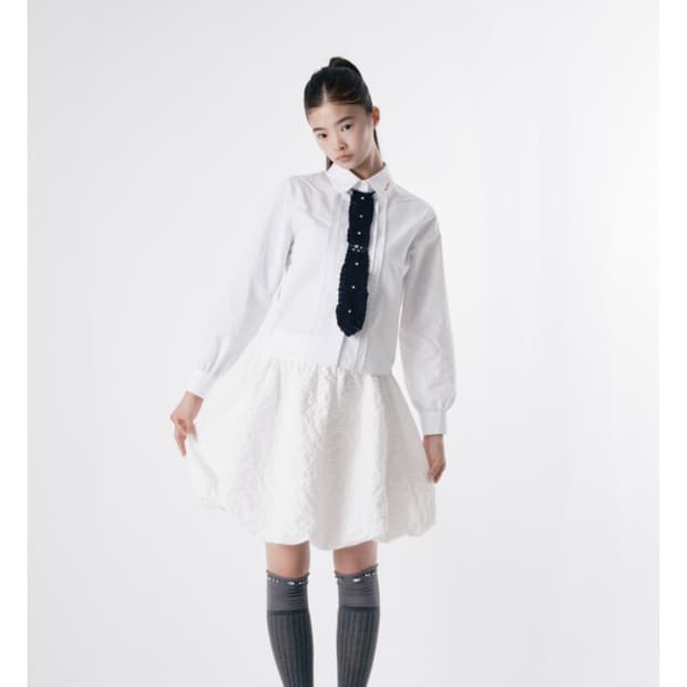 wsc아카이브 쿠모 스커트 화이트 Kumo balloon skirt