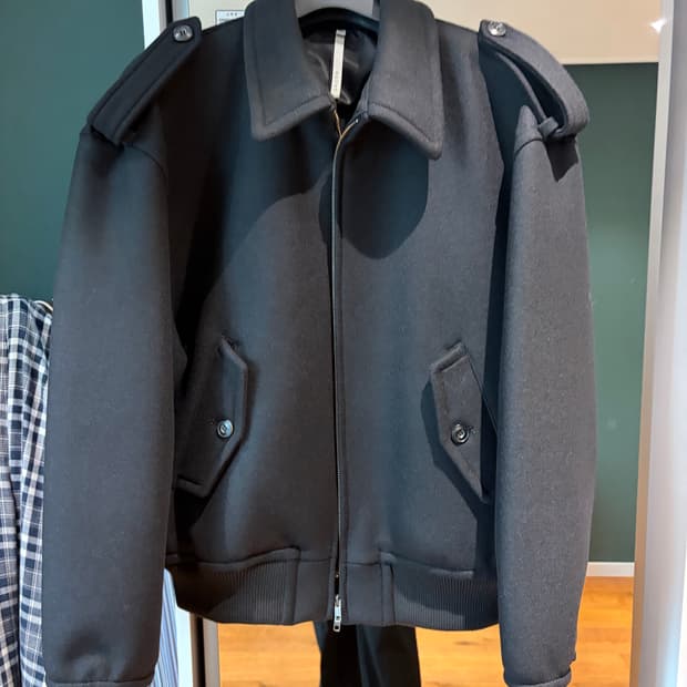 노이어 헤비 울 오버핏 블루종 52 (새상품)