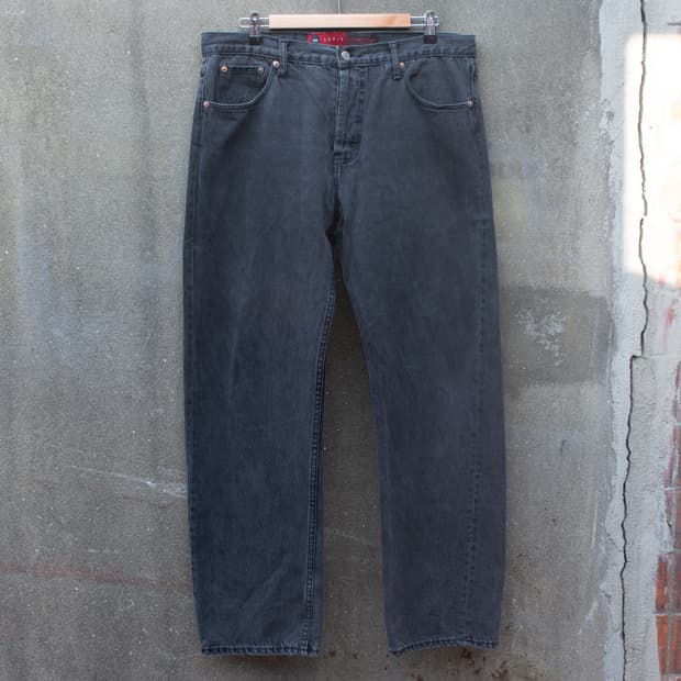 90s 리바이스 블랙 데님 팬츠 36/34 USA made