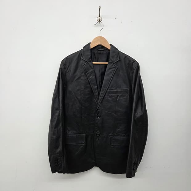 양가죽 블랙 남성 블레이저 자켓 남m