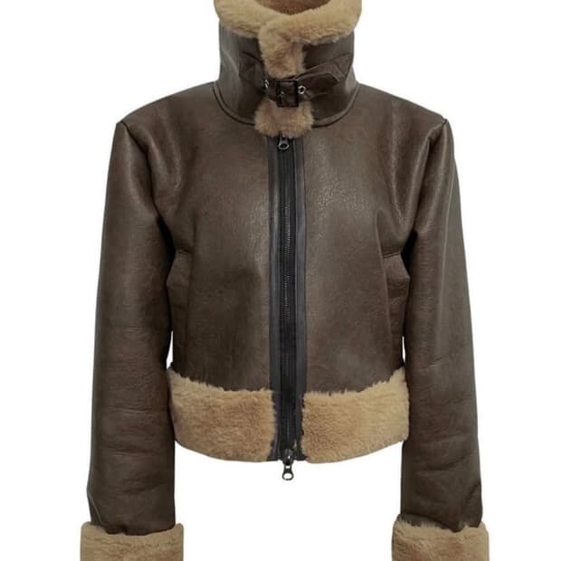 보헤미안서울 무스탕 브라운