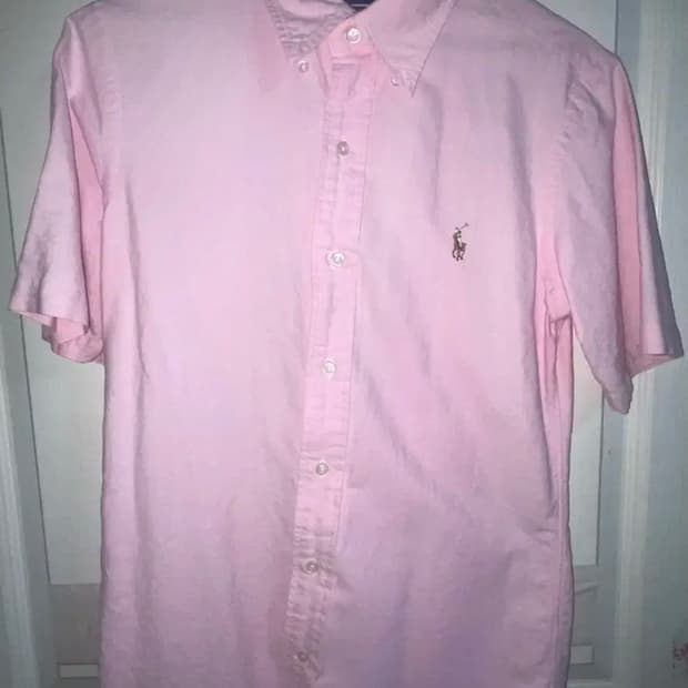 폴로 랄프로렌 커스텀핏 반팔 티셔츠 핑크 s