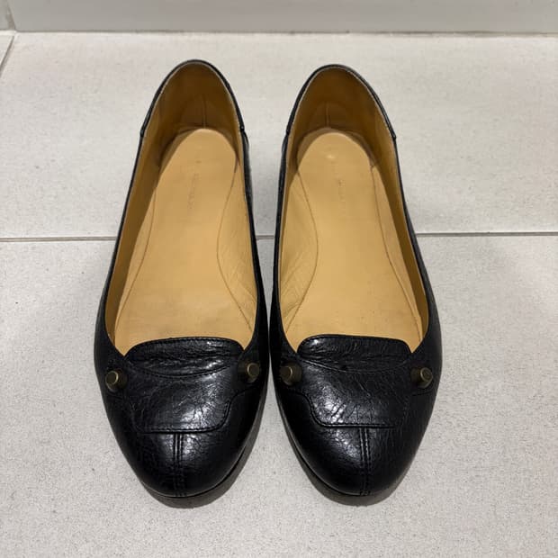 발렌시아가 모터 플랫슈즈