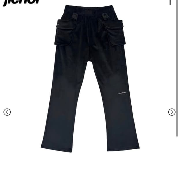 지초이 24-005 FLEECE POCKET PANTS (BLACK)