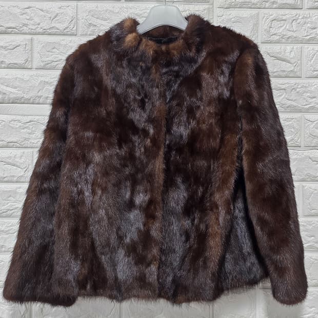 택포) 통밍크 코트 M