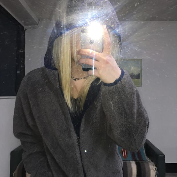 투티/0291 디키즈 플리스 뽀글이 후리스 베이지 브라운 배색 후드 집업