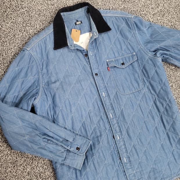 Levi’s 데님 퀼팅 셔츠 자켓