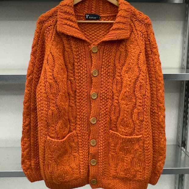 (L)헤비 꽈배기 니트 가디건-M1624