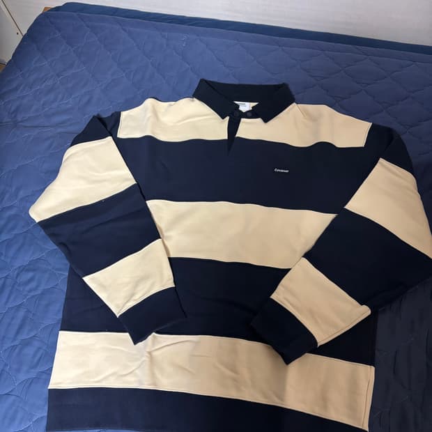 커버낫 스트라이프 맨투맨 