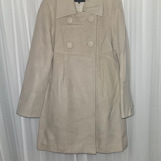 misch masch 빈티지 밀크라떼 울 앙고라 코트 원피스