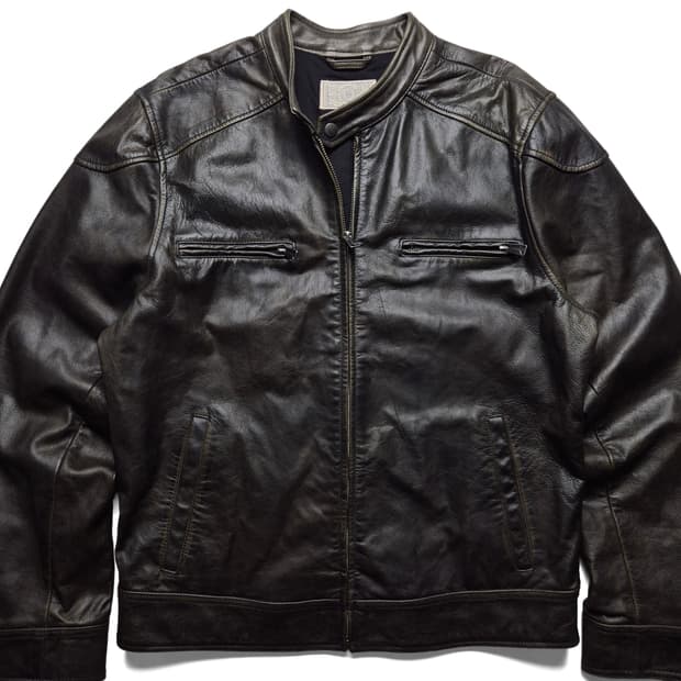 [M] 럭키브랜드 소가죽 자켓 