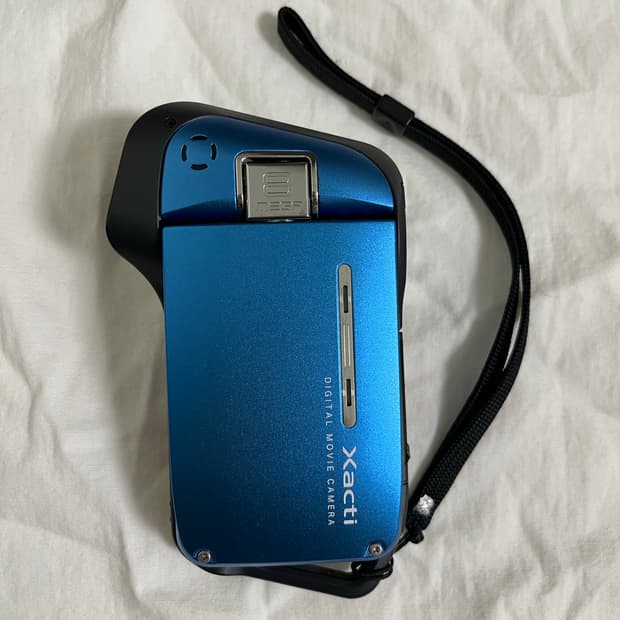 산요 작티 vpc e2 디지털캠코더  블루화이트