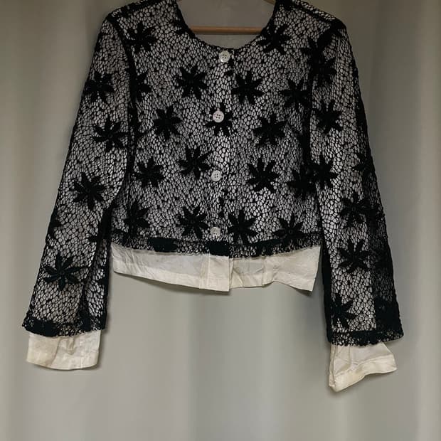 빈티지 플라워가디건