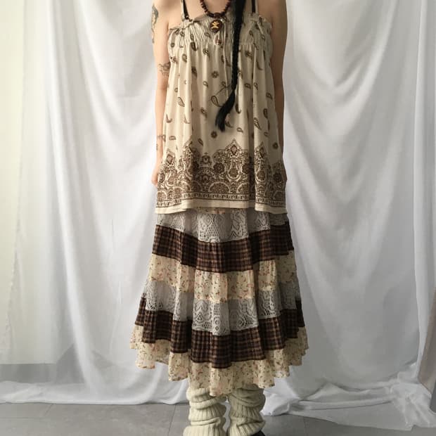 Paisley pattern sleeveless