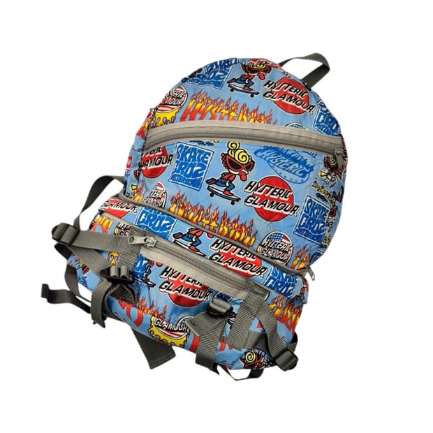 히스테릭글래머 2way 백팩 웨이스트백 블루