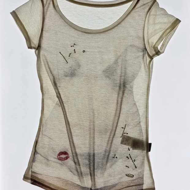 스컬프터 Wet Sheer Tee White L사이즈