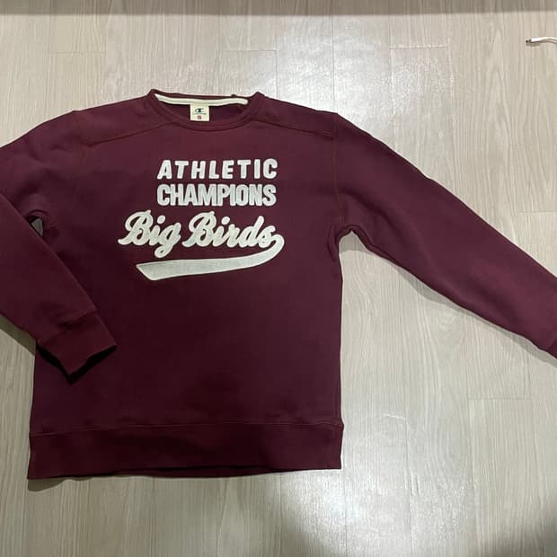 Champion 버건디 맨투맨 S