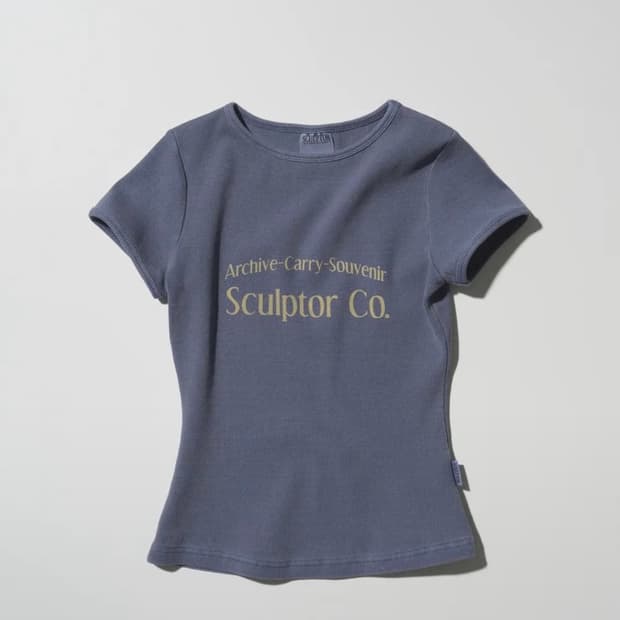 구해요) 스컬프터 Archive Pigment Baby Tee Dusty