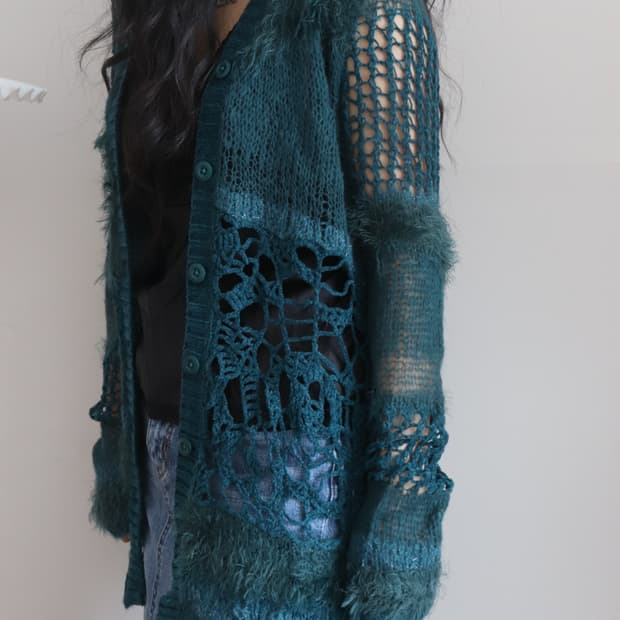 [Hysteric Glamour] Spider Web Cardigan