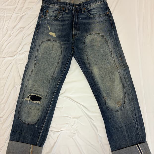 (새상품) LVC 501Z XX 데미지 워싱 데님 32x34