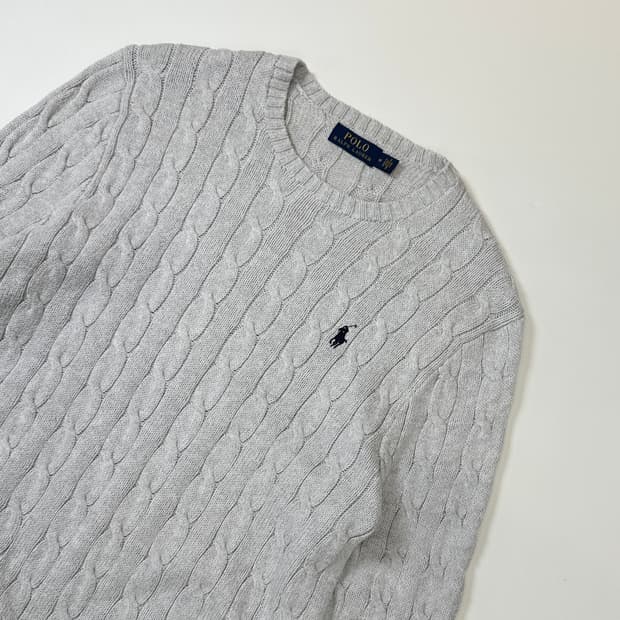 폴로랄프로렌 케이블 니트 