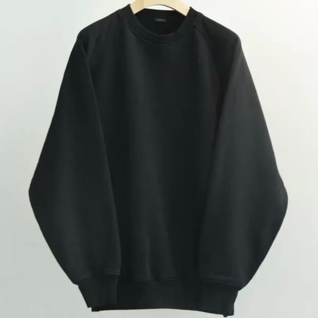 코모리 25ss 코튼 크루넥 블랙 4