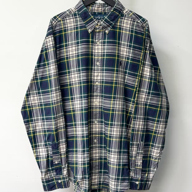 폴로랄프로렌 타탄 체크 오버 셔츠