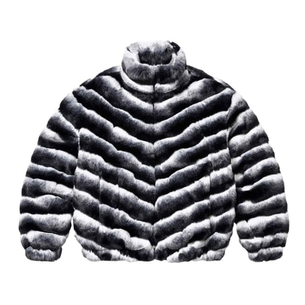 슈프림 포우 퍼 자켓 블랙