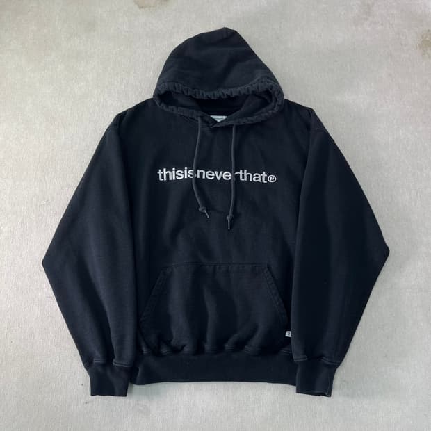 100 디스이즈네버댓 빅로고 후드티