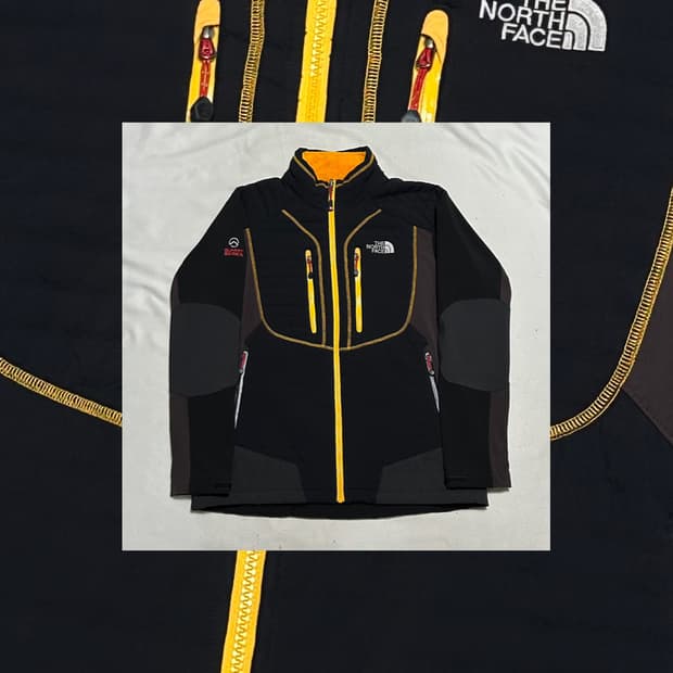 노스페이스 써밋 옐로우 플리스 자켓