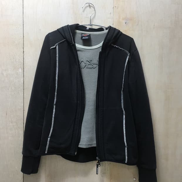 [직수입] 빈티지 후드 집업 자켓