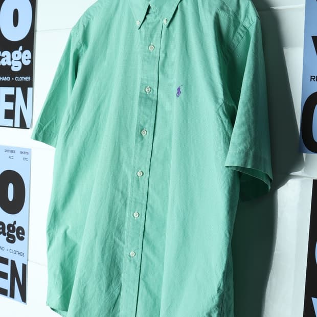 (XL-2XL) 폴로 랄프로렌 반팔 카라 티셔츠 UAS 남방-H33301