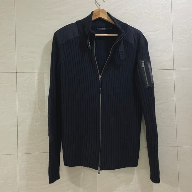 CK / 레트로 니트 집업, 남성 자켓 / L