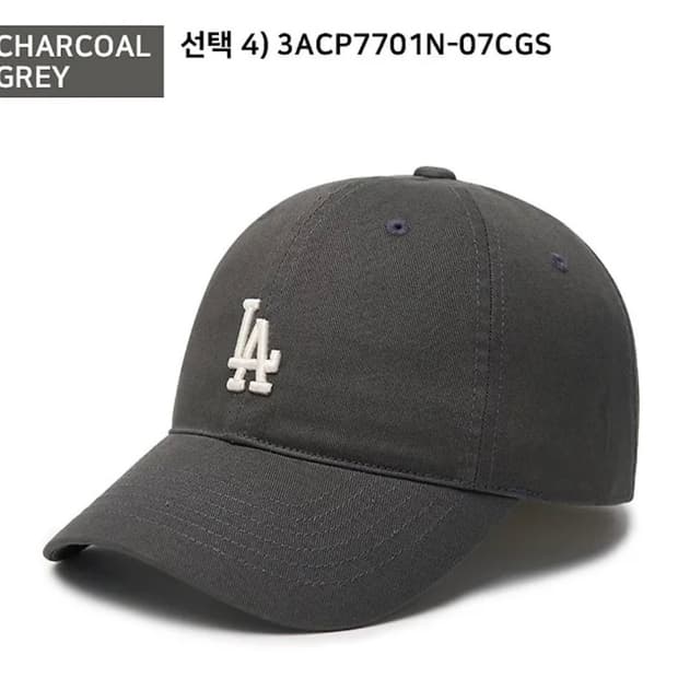 MLB / 루키 언스트럭쳐 볼캡 LA (차콜 그레이)