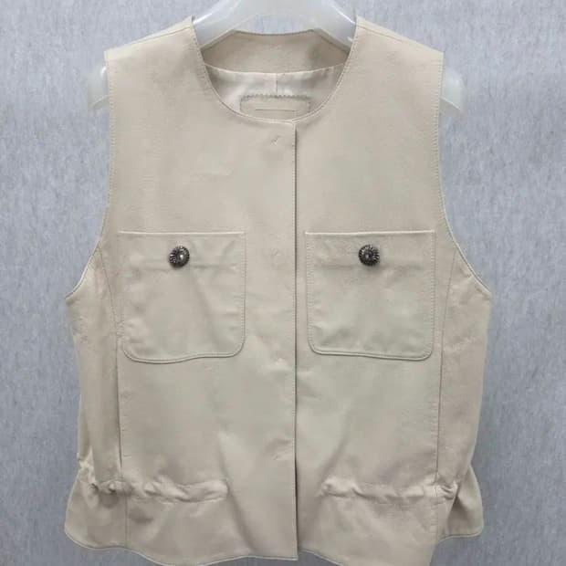 여성 84-94-160 로보 양가죽 조끼 베스트