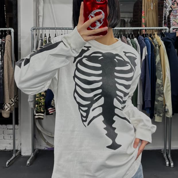 밴슨 레더 본 스켈레톤 롱 슬리브