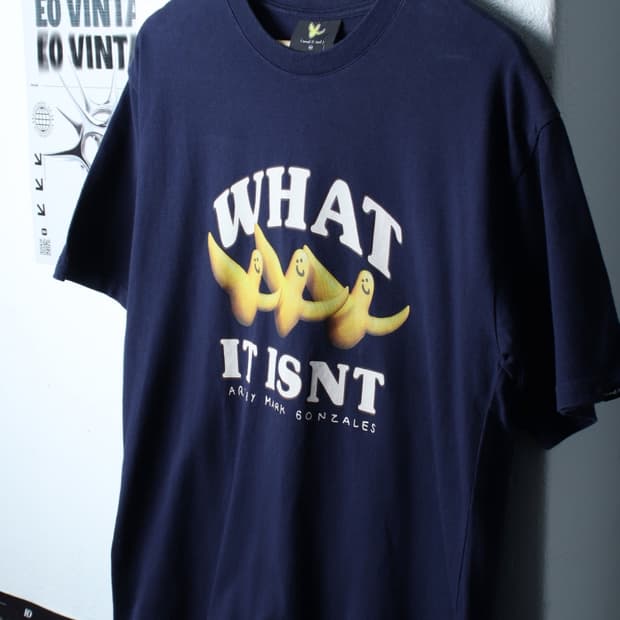 (M-XL) 마크곤잘레스 반팔 티셔츠 빅로고 네이비 한정판-199918