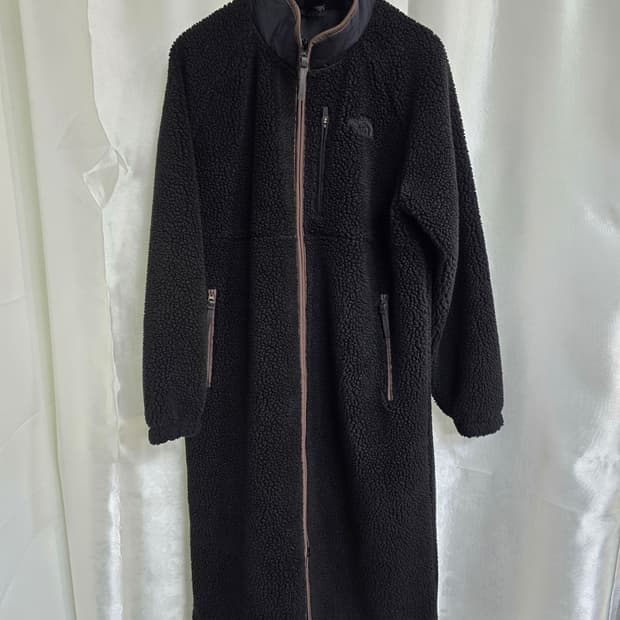 노스페이스 블랙 뽀글이 롱코트 (1768)