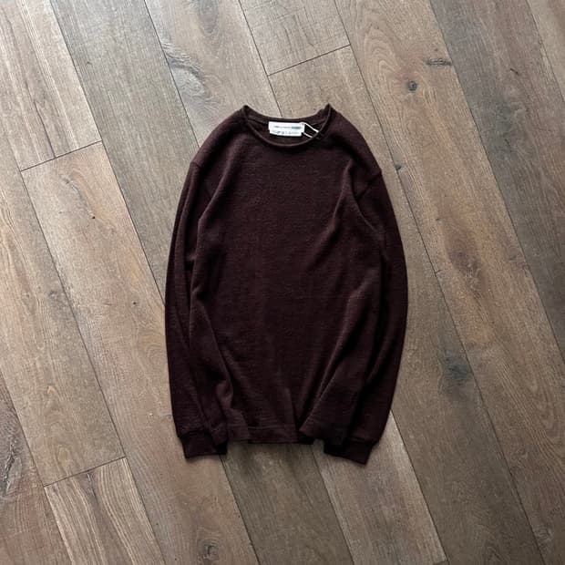 Hairy wool knit