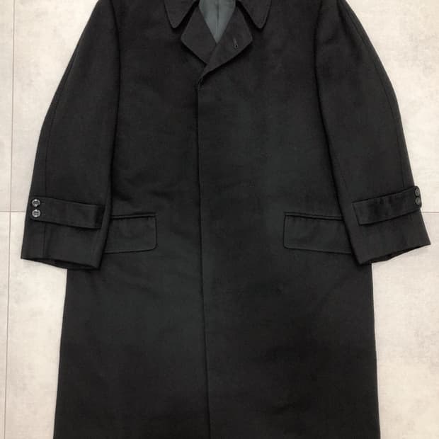 크롬비 crombie 캐시미어100 비스포크 테일러 코트 블랙