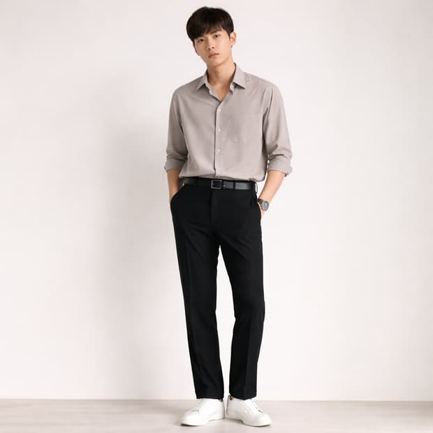 솔리드 옴므(SOLID HOMME) 슬림핏 슬랙스